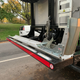 This is the motorcycle rack attached to the rear of the truck.